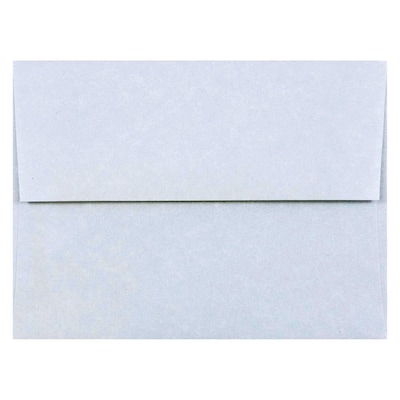 JAM Paper A2 Parchment Invitation Envelopes, 4.375 x 5.75, Blue Recycled, 50/Pack (10197I)