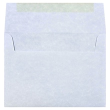 JAM Paper A7 Parchment Invitation Envelopes, 5.25 x 7.25, Blue Recycled, 50/Pack (10379I)