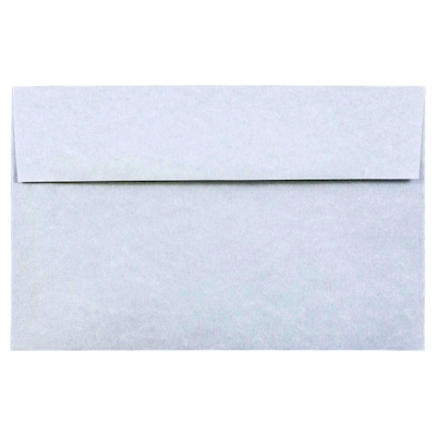 JAM Paper A10 Parchment Invitation Envelopes, 6 x 9.5, Blue Recycled, 25/Pack (10486)