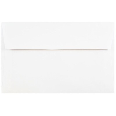 JAM Paper A9 Foil Lined Invitation Envelopes, 5.75 x 8.75, White with Gold Foil, 25/Pack (11572)