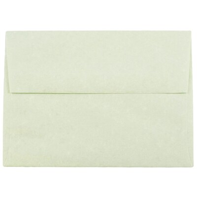 JAM Paper® A6 Parchment Invitation Envelopes, 4.75 x 6.5, Green Recycled, 25/Pack (13278)