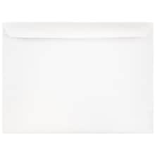 JAM Paper Booklet Envelope, 9 x 12, White, 25/Pack (13751)