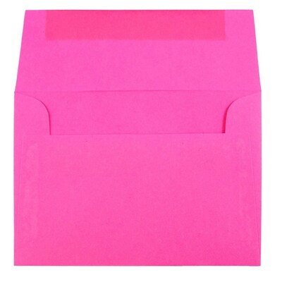 JAM Paper® 4Bar A1 Colored Invitation Envelopes, 3.625 x 5.125, Ultra Fuchsia Pink, 25/Pack (15790)