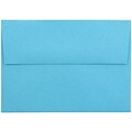 JAM Paper 4Bar A1 Colored Invitation Envelopes, 3.625 x 5.125, Blue Recycled, 25/Pack (15805)