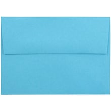 JAM Paper 4Bar A1 Colored Invitation Envelopes, 3.625 x 5.125, Blue Recycled, 25/Pack (15805)