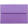 JAM Paper® 4Bar A1 Colored Invitation Envelopes, 3.625 x 5.125, Violet Purple Recycled, Bulk 250/Box (15815H)