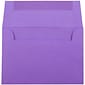 JAM Paper® 4Bar A1 Colored Invitation Envelopes, 3.625 x 5.125, Violet Purple Recycled, 50/Pack (15815I)