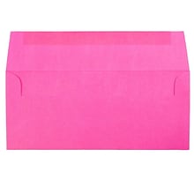 JAM Paper #10 Business Envelope, 4 1/8 x 9 1/2, Fuchsia Pink, 25/Pack (15847)