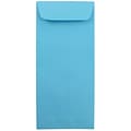 JAM Paper #10 Policy Business Colored Envelopes, 4 1/8 x 9 1/2, Blue Recycled, 25/Pack (15880)