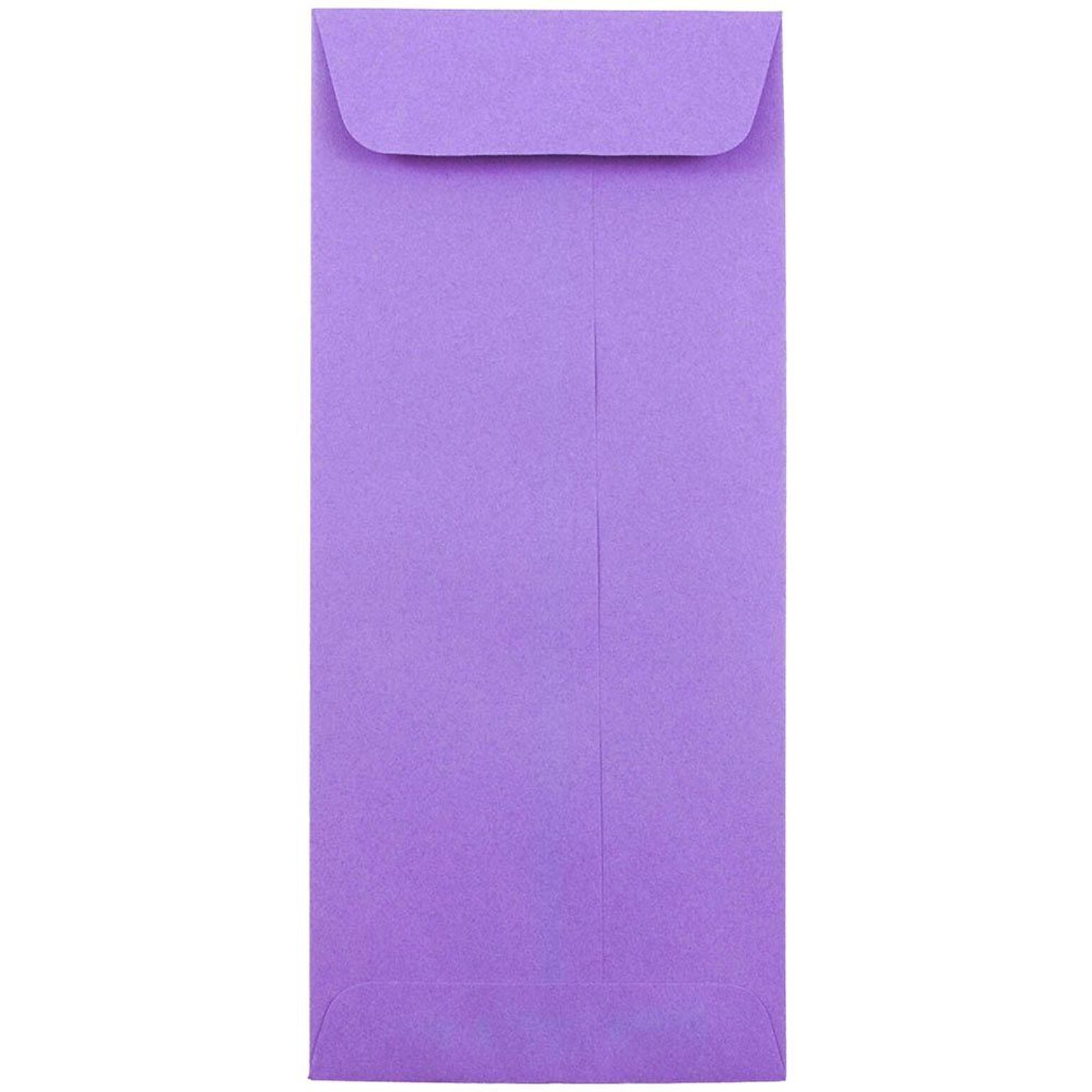 JAM Paper #10 Policy Business Colored Envelopes, 4 1/8 x 9 1/2, Violet Purple Recycled, 25/Pack (15886)