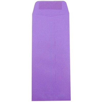JAM Paper #10 Policy Business Colored Envelopes, 4 1/8" x 9 1/2", Violet Purple Recycled, 25/Pack (15886)
