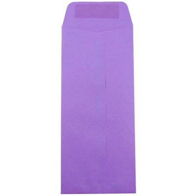 JAM Paper #10 Policy Business Colored Envelopes, 4 1/8 x 9 1/2, Violet Purple Recycled, 25/Pack (1