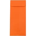 JAM Paper Open End #11 Currency Envelope, 4 1/2 x 10 3/8, Orange Brite Hue, 50/Pack (3156394I)