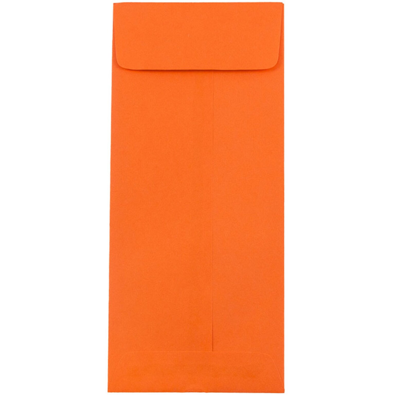 JAM Paper #10 Policy Business Colored Envelopes, 4 1/8 x 9 1/2, Orange Recycled, 25/Pack (15887)
