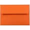 JAM Paper A6 Colored Invitation Envelopes, 4.75 x 6.5, Orange Recycled, 25/Pack (15905)