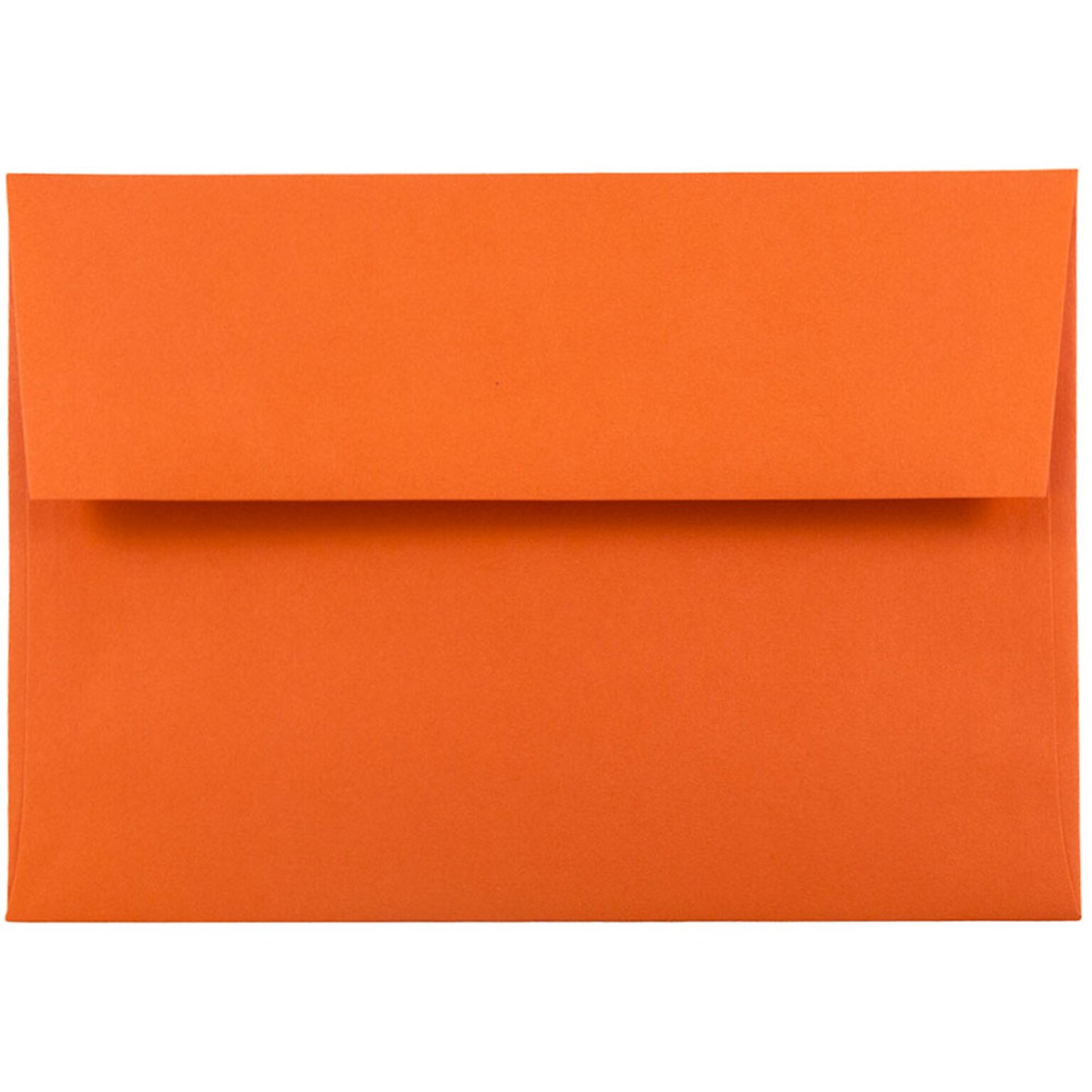JAM Paper A6 Colored Invitation Envelopes, 4.75 x 6.5, Orange Recycled, 25/Pack (15905)