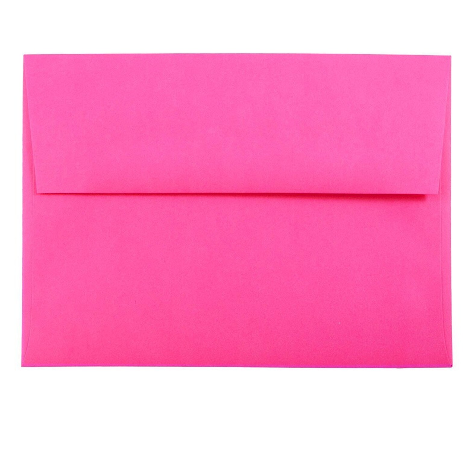 JAM Paper® A7 Colored Invitation Envelopes, 5.25 x 7.25, Ultra Fuchsia Pink, Bulk 1000/Carton (15916B)