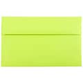 JAM Paper A10 Colored Invitation Envelopes, 6 x 9.5, Ultra Lime Green, Bulk 250/Box (20835H)