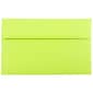 JAM Paper® A10 Colored Invitation Envelopes, 6 x 9.5, Ultra Lime Green, 25/Pack (20835)