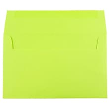 JAM Paper® A10 Colored Invitation Envelopes, 6 x 9.5, Ultra Lime Green, 25/Pack (20835)
