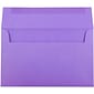 JAM Paper A10 Colored Invitation Envelopes, 6 x 9.5, Violet Purple Recycled, 25/Pack (28036)