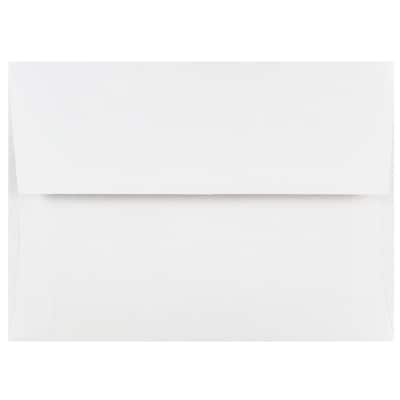 JAM Paper A6 Invitation Envelope, 4 3/4 x 6 1/2, White, 250/Box (31820H)