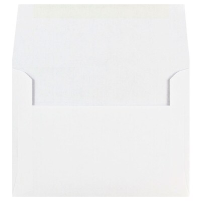 JAM Paper A6 Invitation Envelope, 4 3/4 x 6 1/2, White, 100/Pack (31820C)