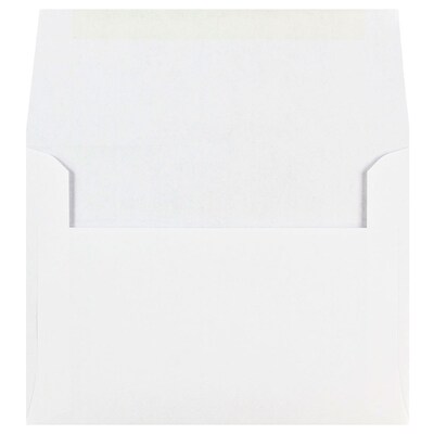 JAM Paper A6 Invitation Envelope, 4 3/4 x 6 1/2, White, 25/Pack (31820)