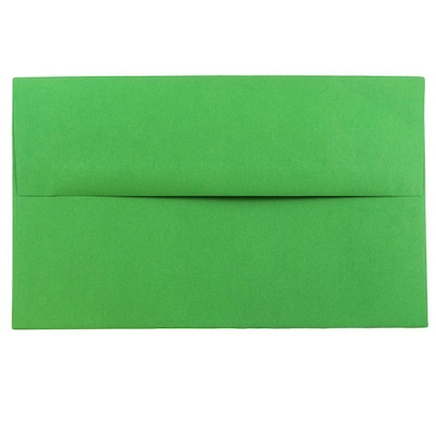 JAM Paper A10 Colored Invitation Envelopes, 6 x 9.5, Green Recycled, 25/Pack (35633)