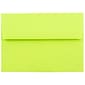 JAM Paper A6 Colored Invitation Envelopes, 4.75 x 6.5, Ultra Lime Green, 50/Pack (52610I)