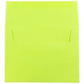 JAM Paper® A6 Colored Invitation Envelopes, 4.75 x 6.5, Ultra Lime Green, 25/Pack (52610)