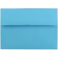 JAM Paper® A7 Colored Invitation Envelopes, 5.25 x 7.25, Blue Recycled, Bulk 250/Box (54093H)