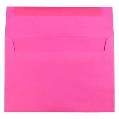 JAM Paper A8 Colored Invitation Envelopes, 5.5 x 8.125, Ultra Fuchsia Pink, 25/Pack (58447)