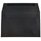 JAM Paper® A8 Invitation Envelopes, 5.5 x 8.125, Black Linen, 50/Pack (64931I)