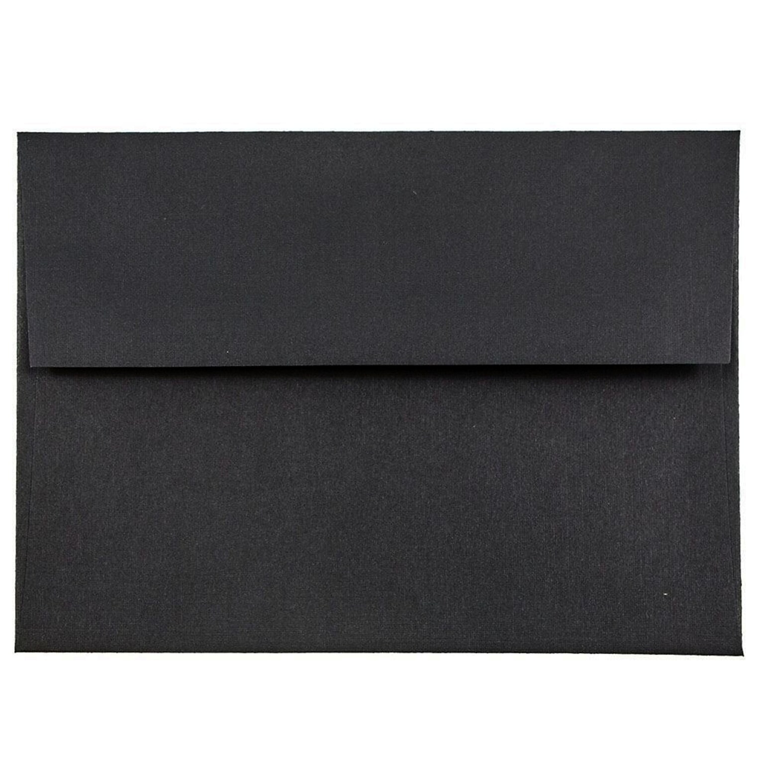 JAM Paper® A6 Invitation Envelopes, 4.75 x 6.5, Black Linen, Bulk 250/Box (68999H)