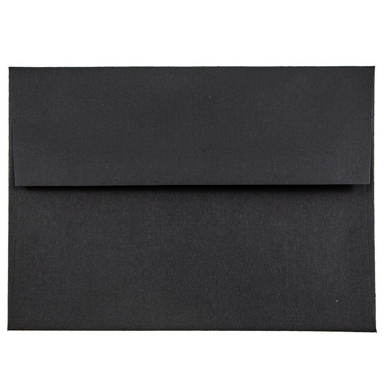 JAM Paper A6 Invitation Envelopes, 4.75 x 6.5, Black Linen, 50/Pack (68999I)