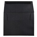 JAM Paper® A6 Invitation Envelopes, 4.75 x 6.5, Black Linen, Bulk 250/Box (68999H)