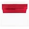 JAM Paper A9 Foil Lined Invitation Envelopes, 5.75 x 8.75, White with Red Foil, 25/Pack (76798)