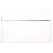 JAM Paper A9 Foil Lined Invitation Envelopes, 5.75 x 8.75, White with Red Foil, Bulk 250/Box (76798H