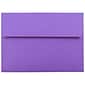 JAM Paper A7 Colored Invitation Envelopes, 5.25 x 7.25, Violet Purple Recycled, Bulk 250/Box (80278H)