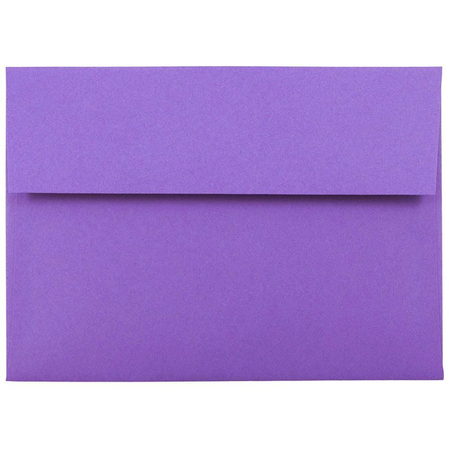 JAM Paper A7 Colored Invitation Envelopes, 5 1/4 x 7 1/4, Violet Purple Recycled, 50/Pack (80278I)