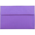JAM Paper® A8 Colored Invitation Envelopes, 5.5 x 8.125, Violet Purple Recycled, Bulk 250/Box (80286H)