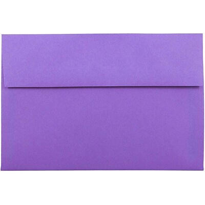 JAM Paper® A8 Colored Invitation Envelopes, 5.5 x 8.125, Violet Purple Recycled, 25/Pack (80286)