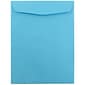 JAM Paper Open End Catalog Envelope, 9" x 12", Blue, 25/Pack (80386A)