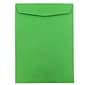 JAM Paper 10" x 13" Open End Catalog Colored Envelopes, Green Recycled, 10/Pack (V0128190B)