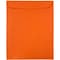 JAM Paper 9 x 12 Open End Catalog Colored Envelopes, Orange Recycled, 10/Pack (80410B)