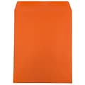 JAM Paper 10 x 13 Open End Catalog Colored Envelopes, Orange Recycled, 10/Pack (87766B)
