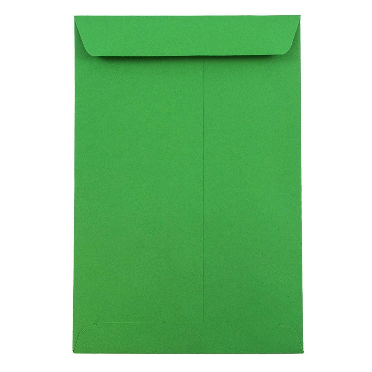 JAM Paper 6 x 9 Open End Catalog Colored Envelopes, Green Recycled, 10/Pack (88103B)