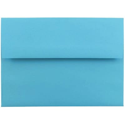 JAM Paper® A6 Colored Invitation Envelopes, 4.75 x 6.5, Blue Recycled, 25/Pack (94523)