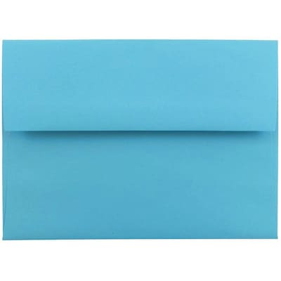 JAM Paper® A6 Colored Invitation Envelopes, 4.75 x 6.5, Blue Recycled, Bulk 250/Box (94523H)